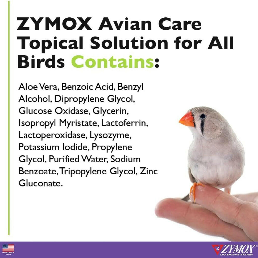 Zymox Avian Care Topical Solution w/o Hydrocortisone