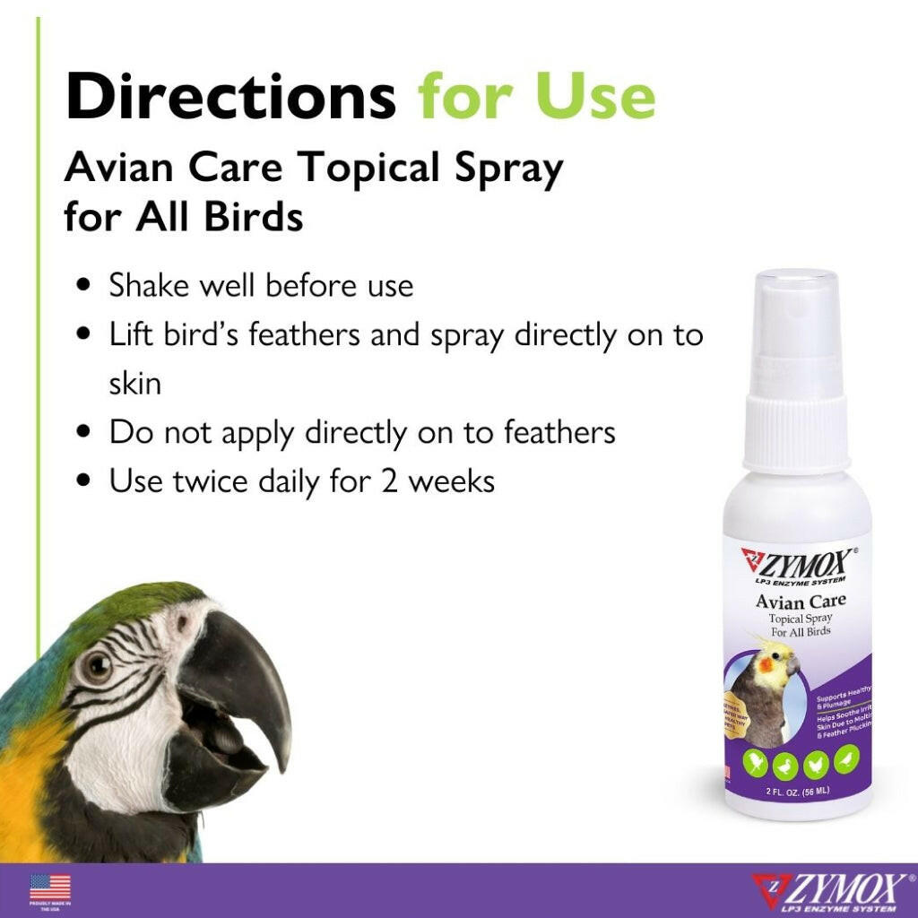Zymox Avian Care Topical Solution w/o Hydrocortisone