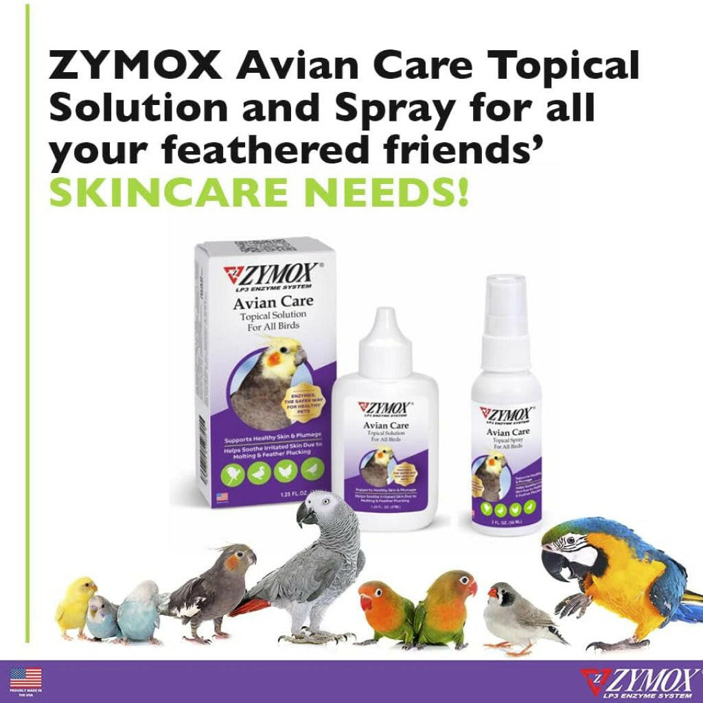 Zymox Avian Care Topical Solution w/o Hydrocortisone