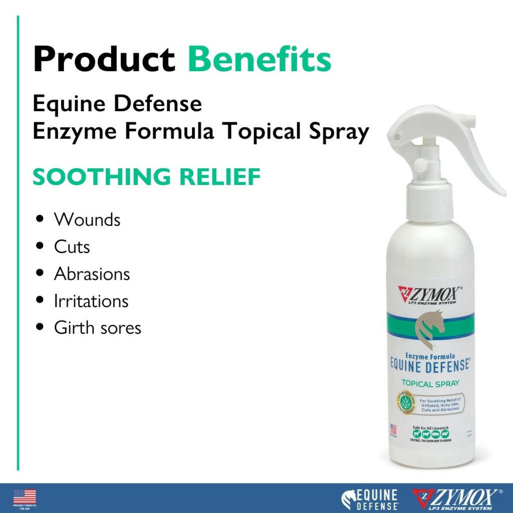Zymox Equine Defense Enzyme Formula Topical Spray, 8-oz