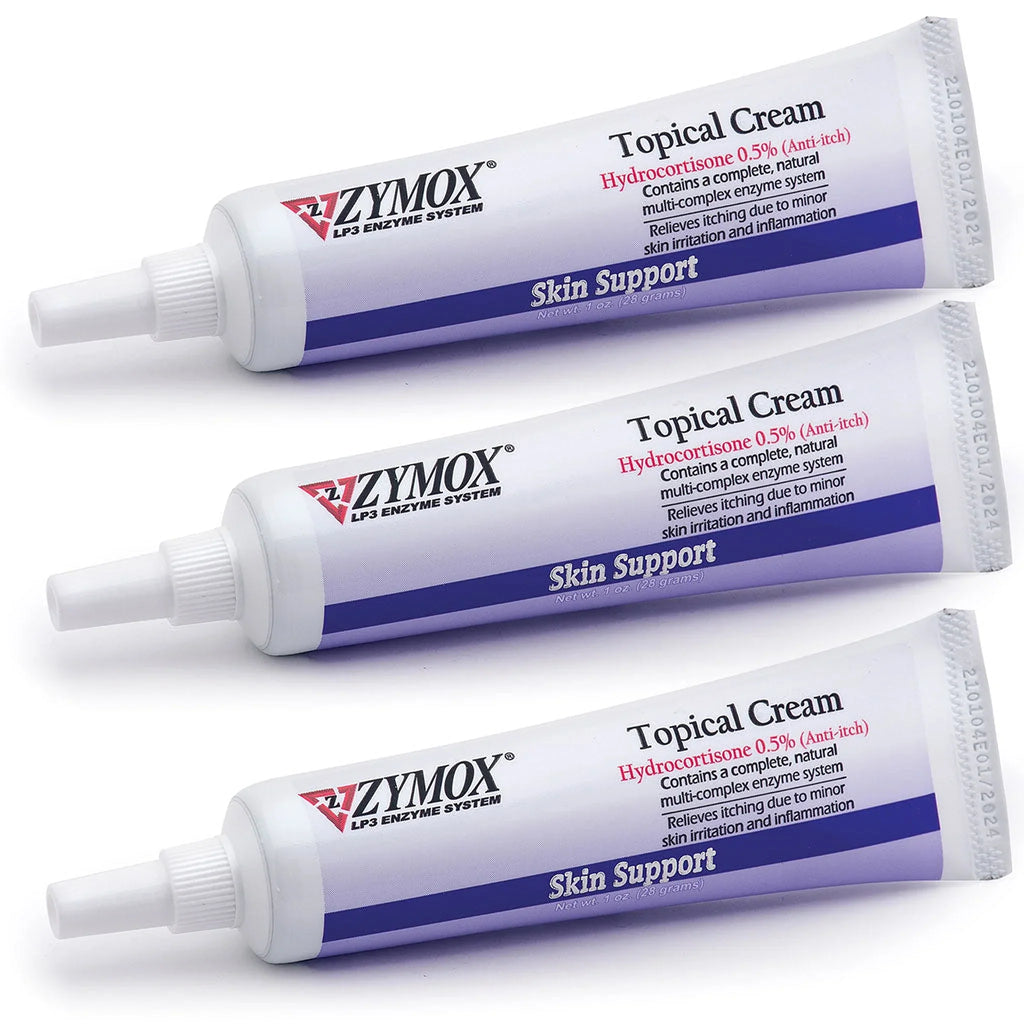 Zymox Topical Cream Hydrocortisone 0.5% for Dogs & Cats