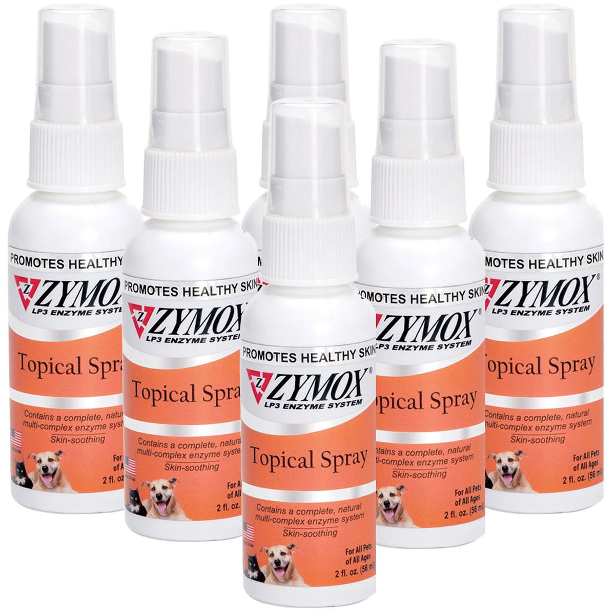 Zymox Topical Spray Hydrocortisone Free for Dogs & Cats